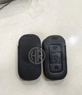 Glory 580 Pro Black Leather Key Cover with Stylish Keychain